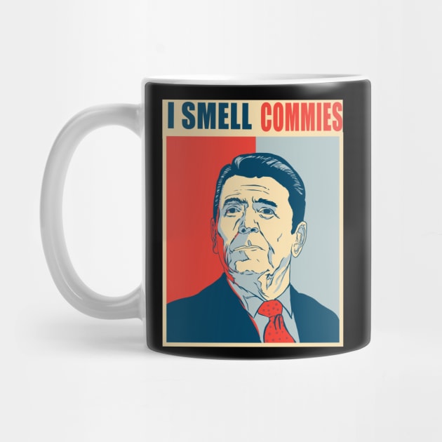 I Smell Commies Funny Political Ronald Reagan Meme by Kribis